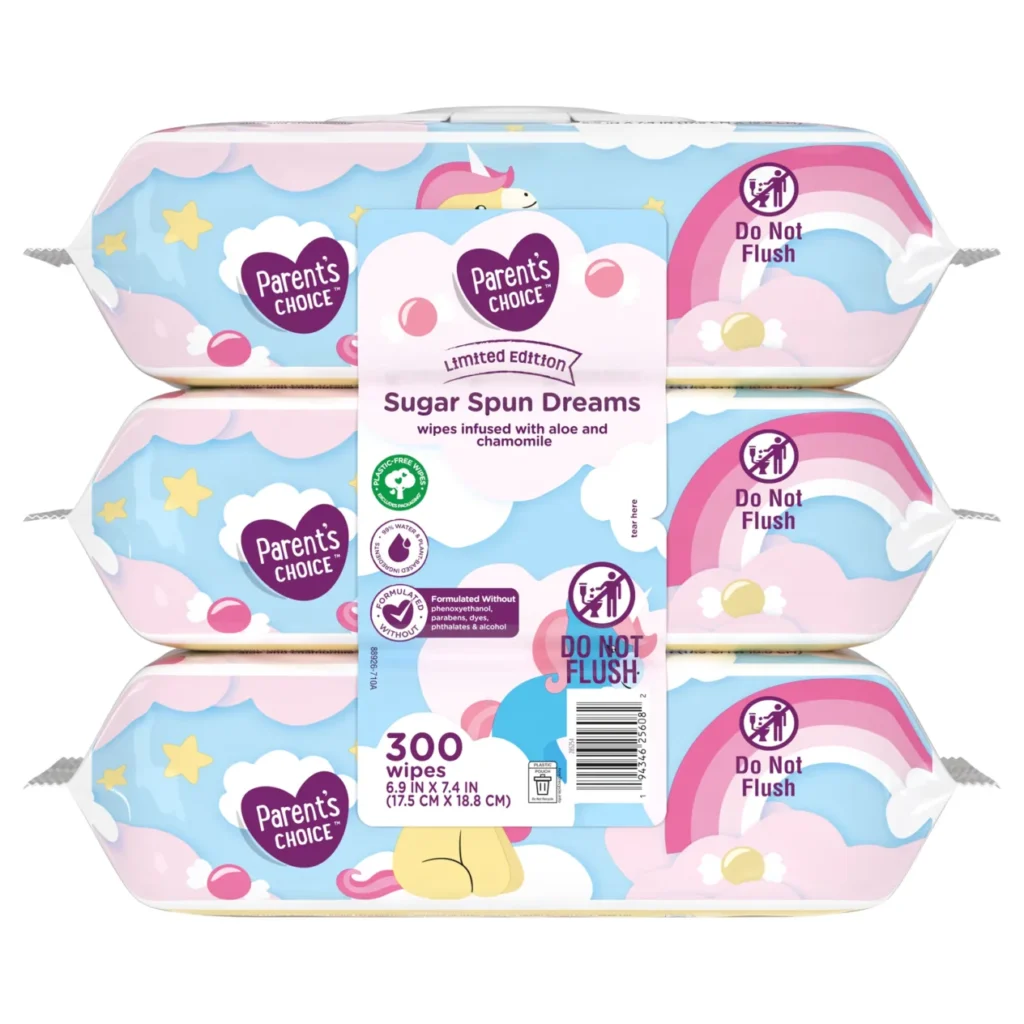 parent's choice sugar spun dreams baby wipes