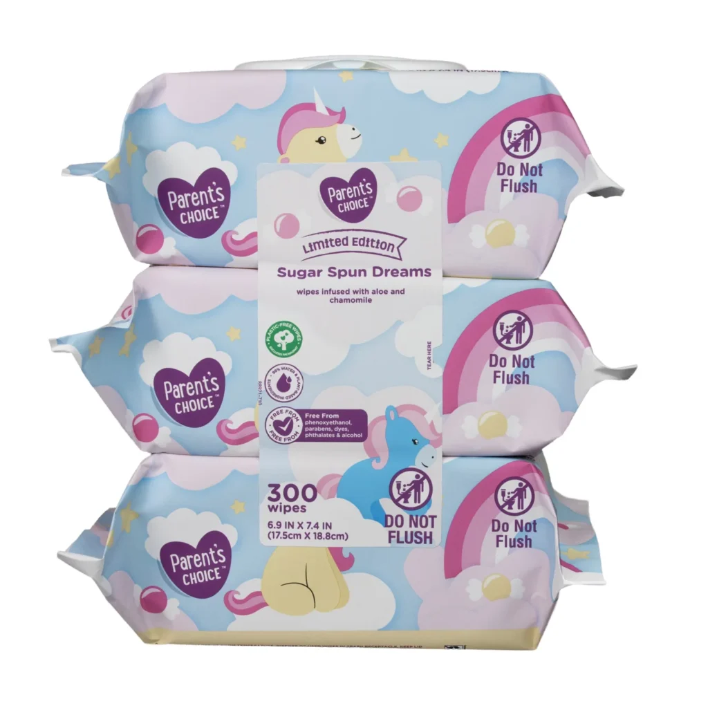parent's choice sugar spun dreams baby wipes view 2