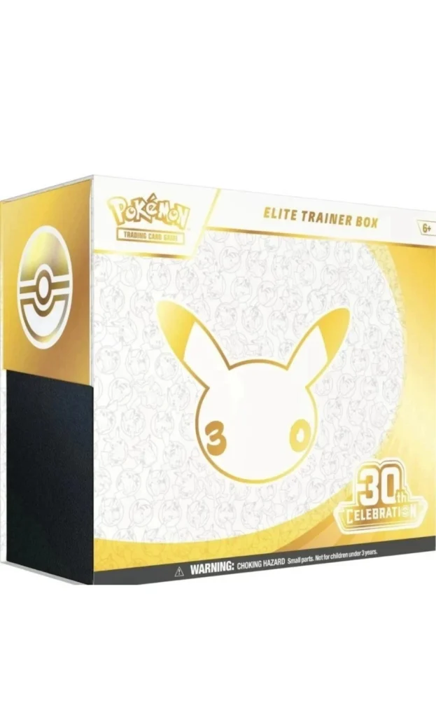 pokemon 30th anniversary etb close up