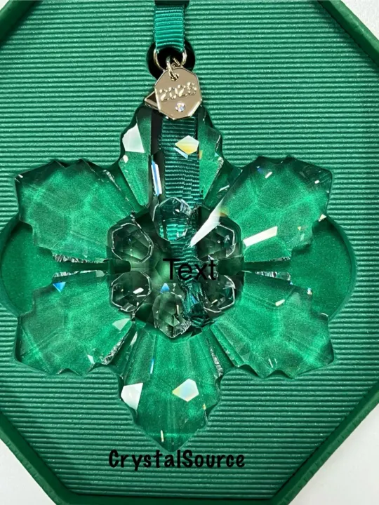 swarovski crystal annual christmas ornament photo 9
