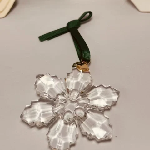 swarovski crystal annual christmas ornament